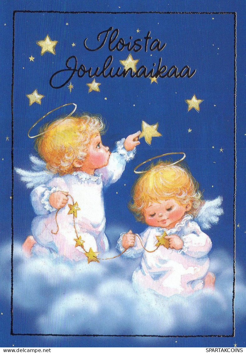 ANGELO Buon Anno Natale Vintage Cartolina CPSM #PAH902.IT - Engelen