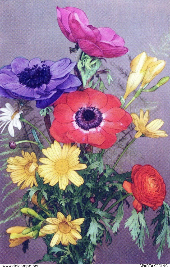 FLORES Vintage Tarjeta Postal CPA #PKE575.ES - Flowers