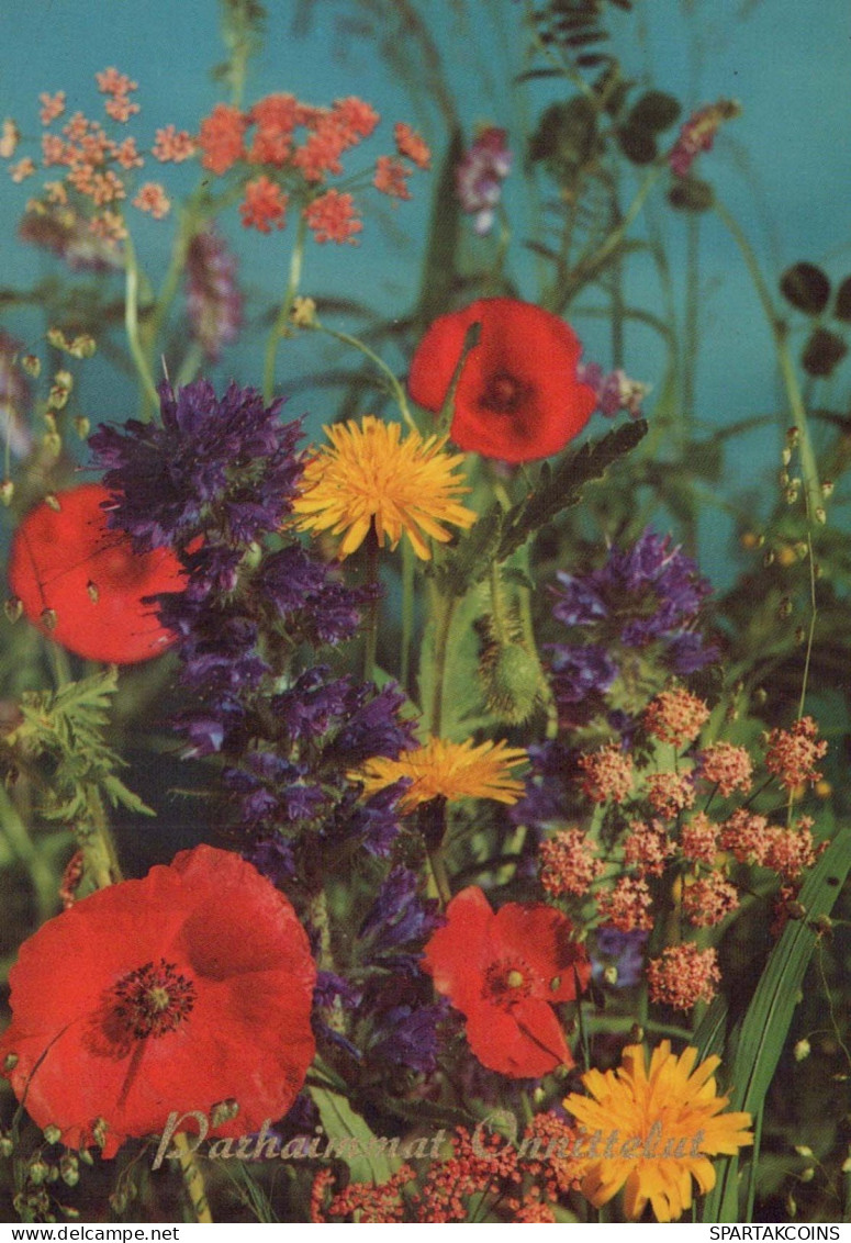 FLORES Vintage Tarjeta Postal CPSM #PAR212.ES - Flowers
