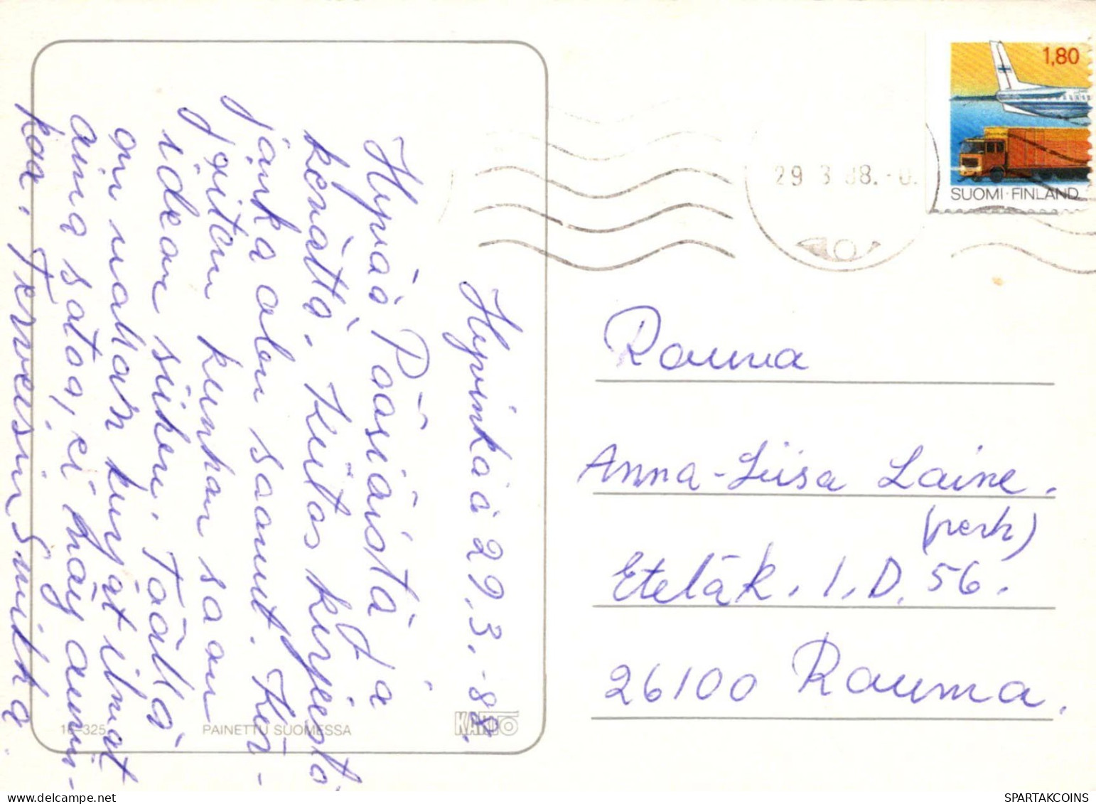 FLORES Vintage Tarjeta Postal CPSM #PAR091.ES - Fiori
