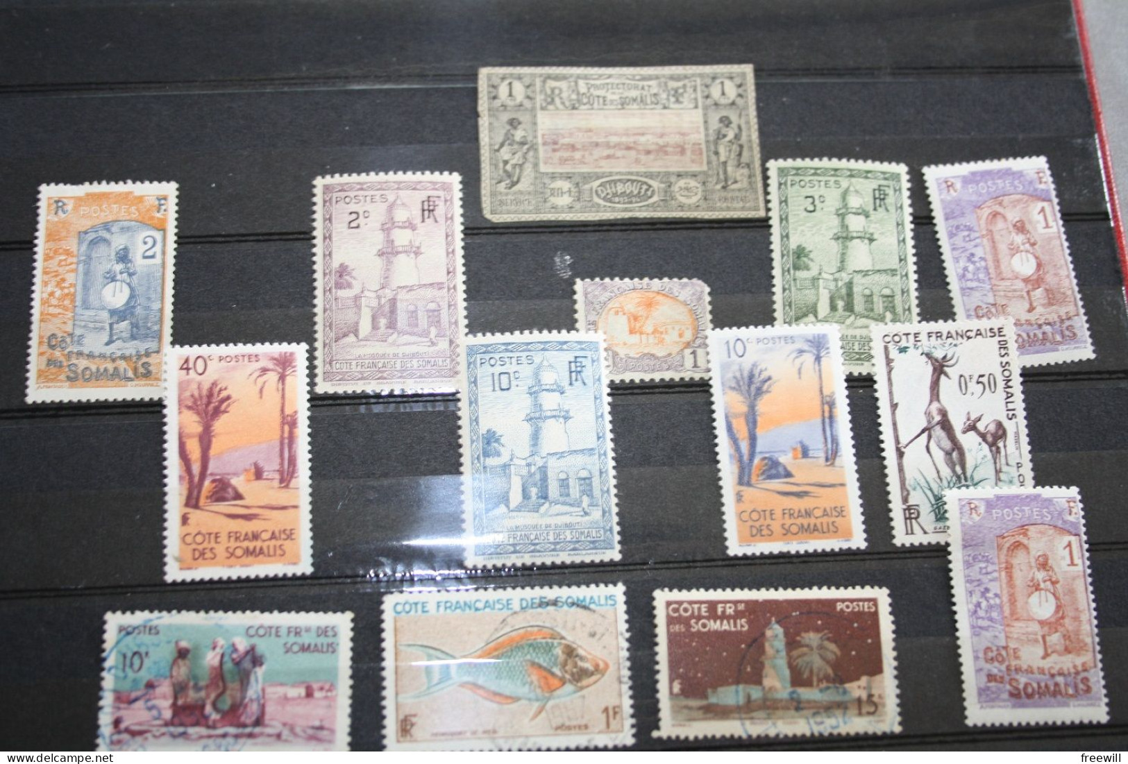 CÔTE FRAN9AISE DES SOMALIS .. Timbres Divers - Various Stamps -Verschillende Postzegels XX - Gebruikt