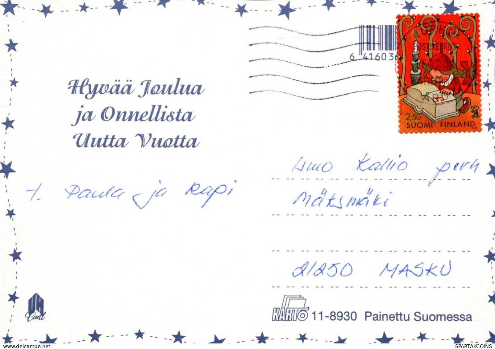 ÁNGEL NAVIDAD Vintage Tarjeta Postal CPSM #PAJ351.ES - Angels