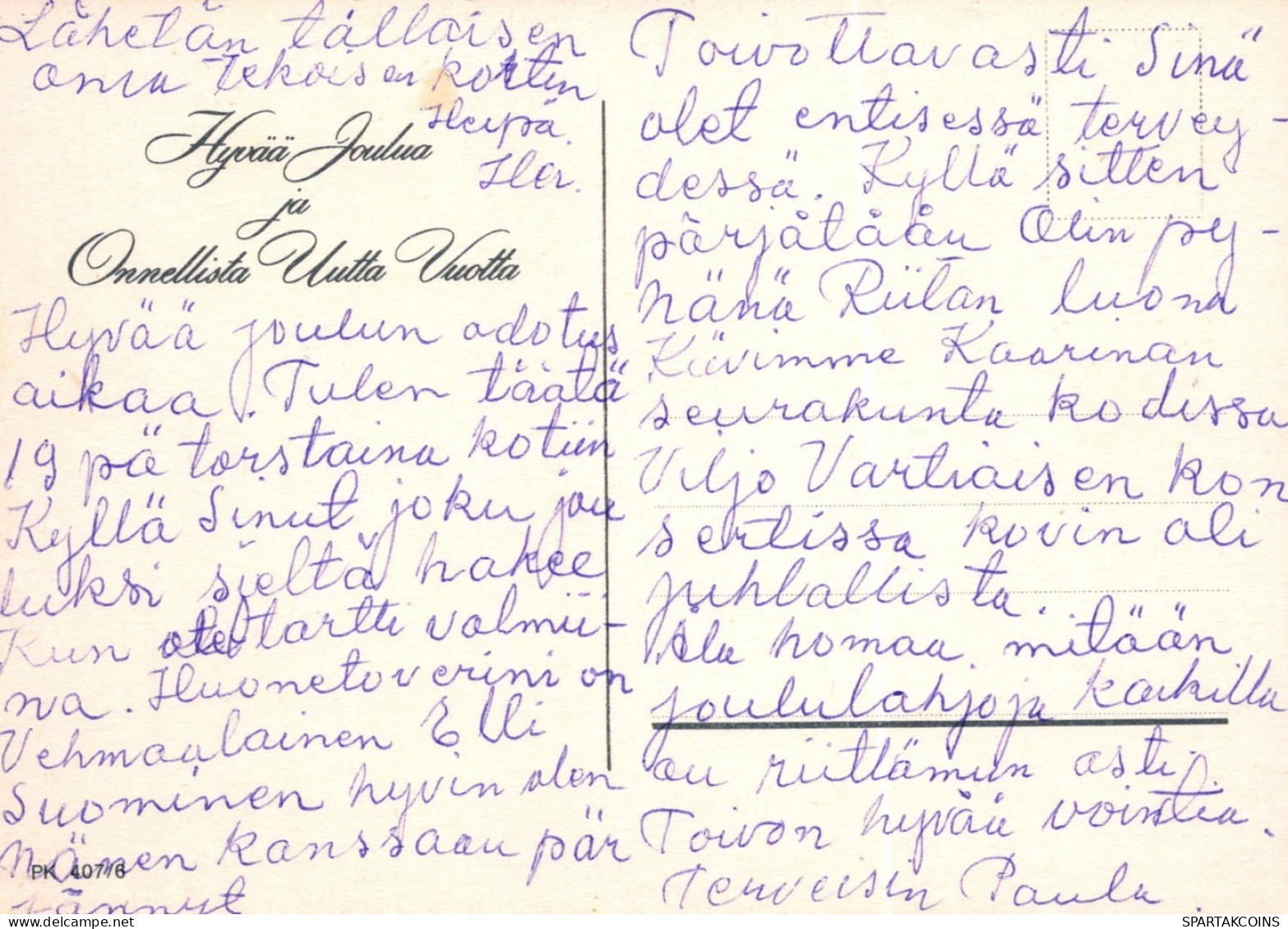 ÁNGEL NAVIDAD Vintage Tarjeta Postal CPSM #PAH836.ES - Engelen