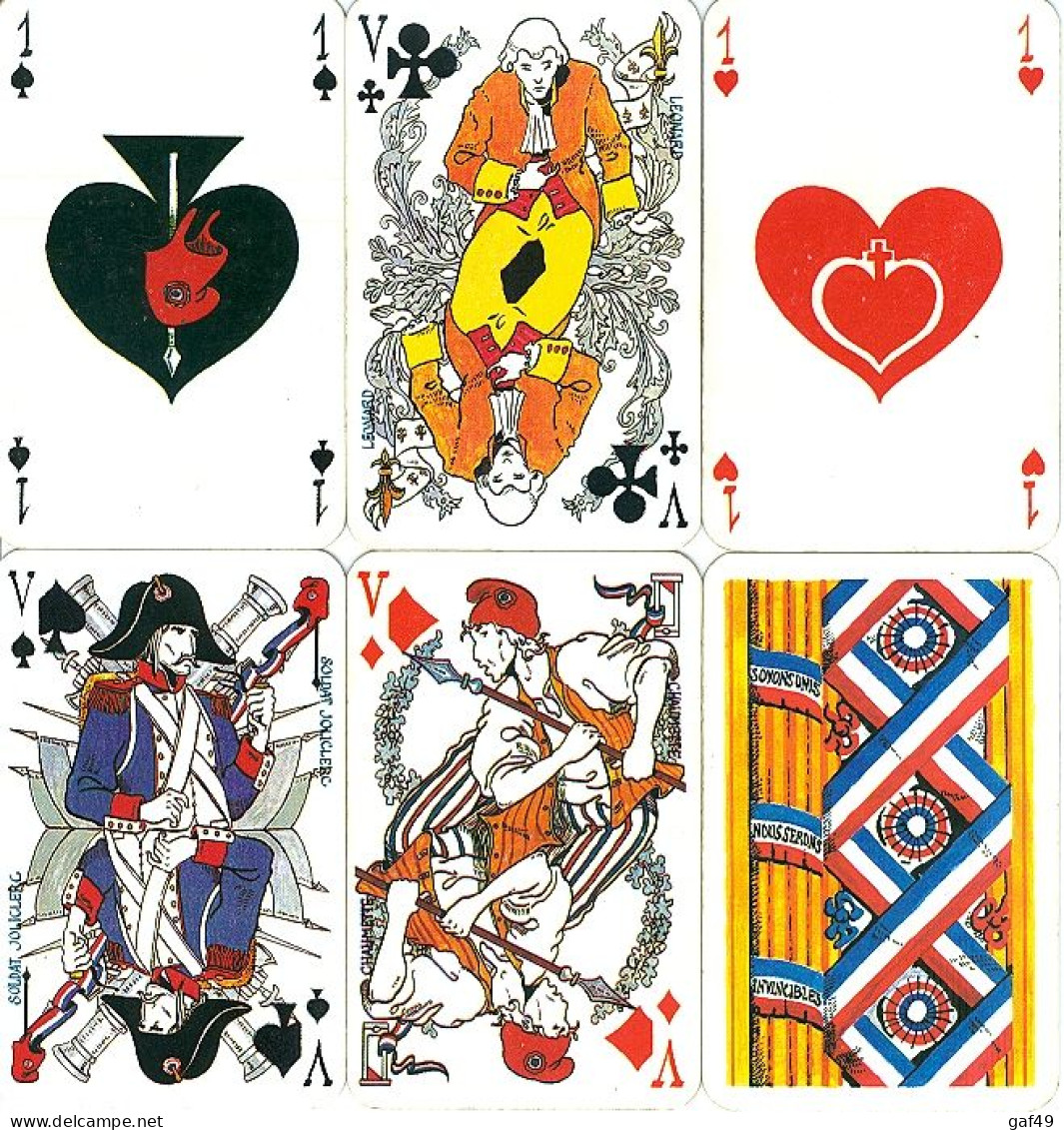 Jeux De 54 Cartes Bicentenaire De La Révolution 1789 1989 Neuf Sous Blister Cartes D'un Jeu Identique Présentées 3 Scans - Playing Cards (classic)