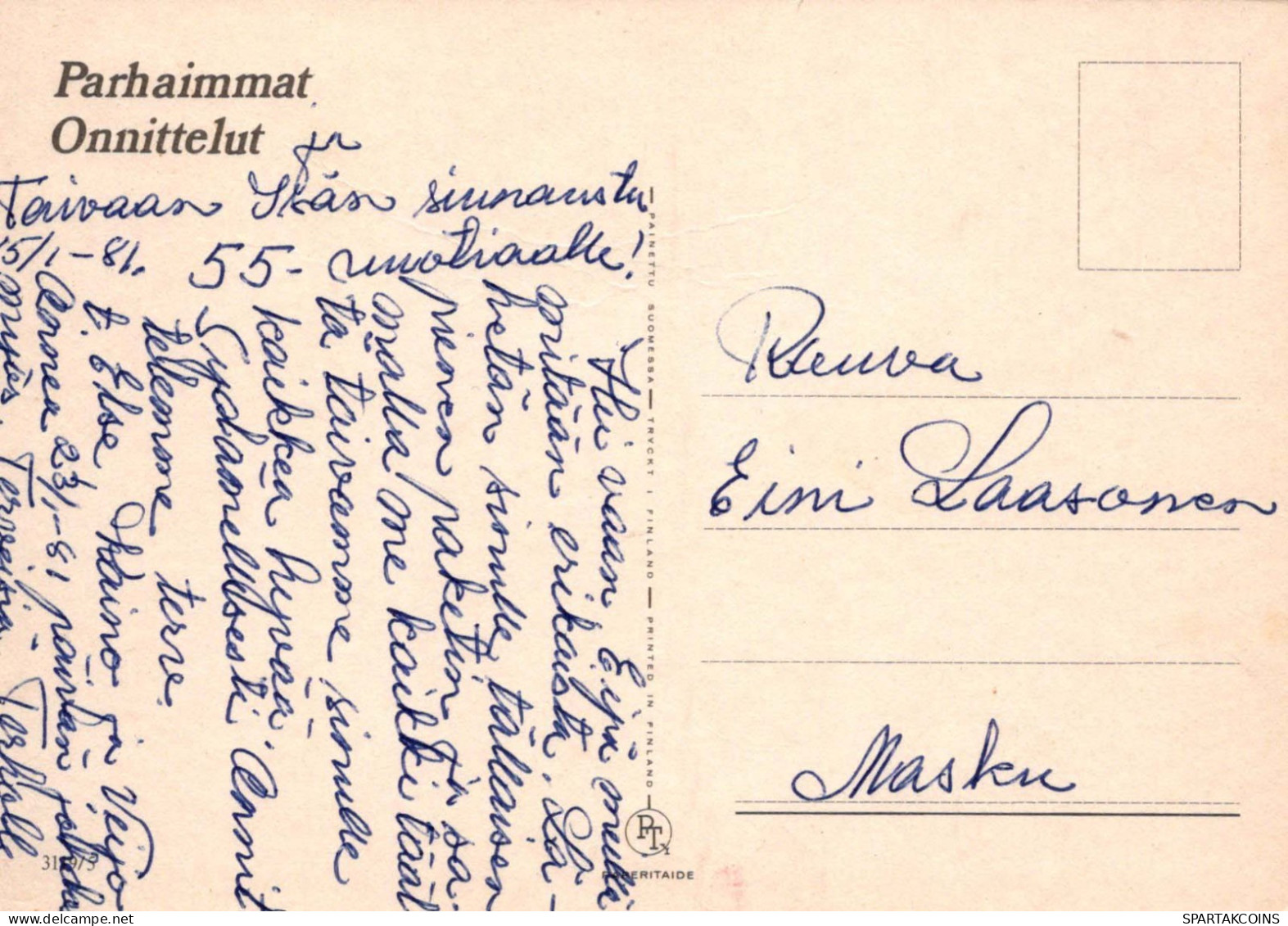 FLEURS Vintage Carte Postale CPSM #PAR213.FR - Fleurs