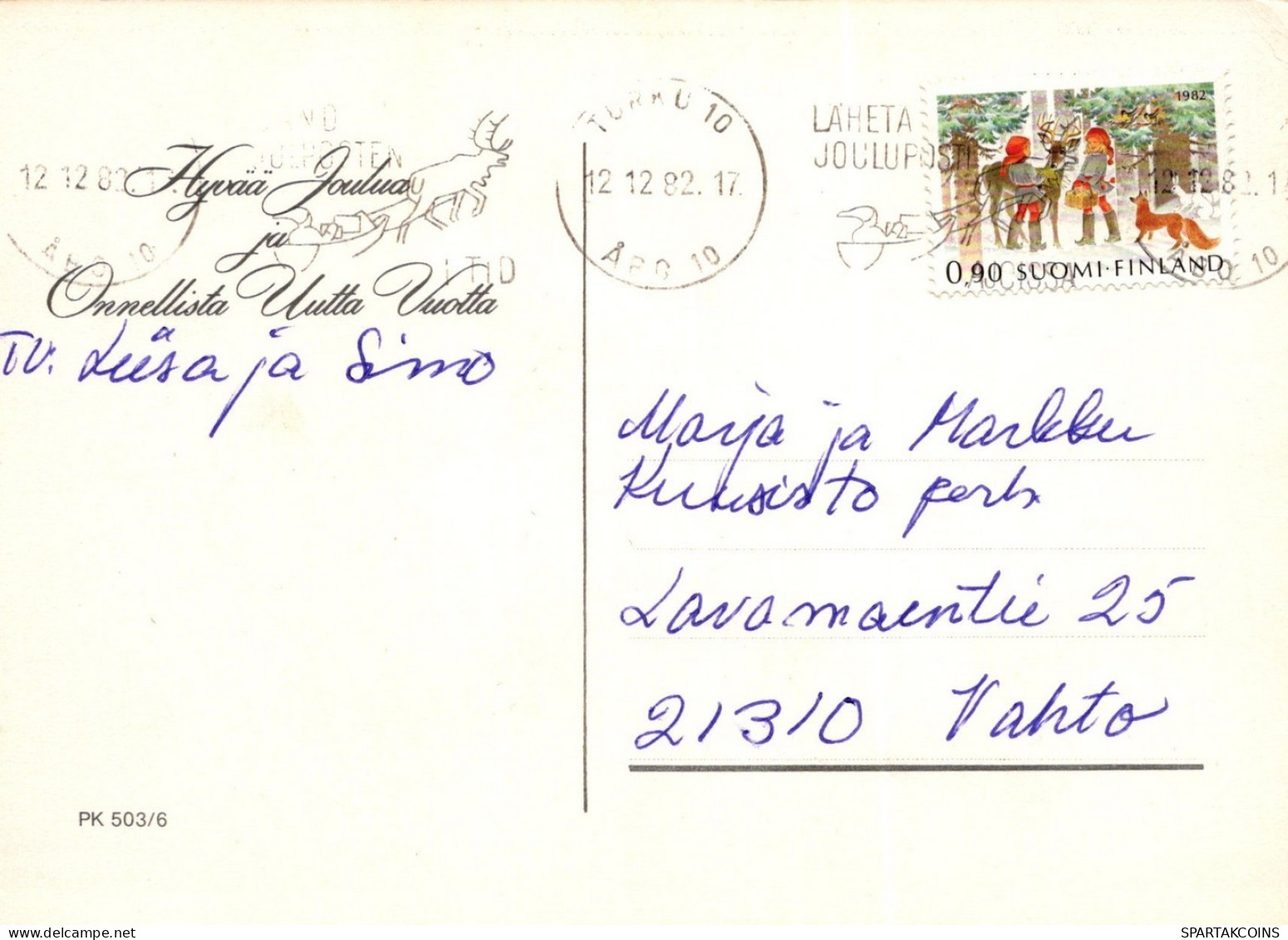 ANGE NOËL Vintage Carte Postale CPSM #PAH715.FR - Engel