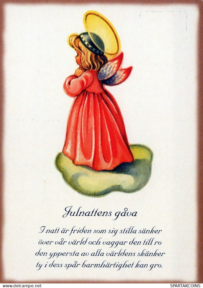 ENGEL WEIHNACHTSFERIEN Feiern & Feste Vintage Ansichtskarte Postkarte CPSM #PAJ293.DE - Anges
