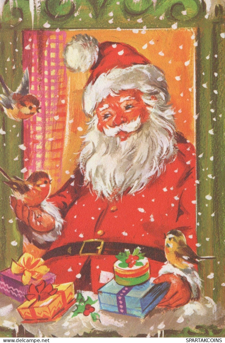 WEIHNACHTSMANN SANTA CLAUS WEIHNACHTSFERIEN Vintage Postkarte CPSM #PAJ826.DE - Santa Claus