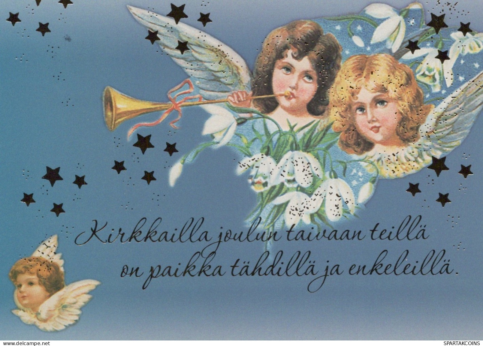 ENGEL WEIHNACHTSFERIEN Feiern & Feste Vintage Ansichtskarte Postkarte CPSM #PAH215.DE - Engelen