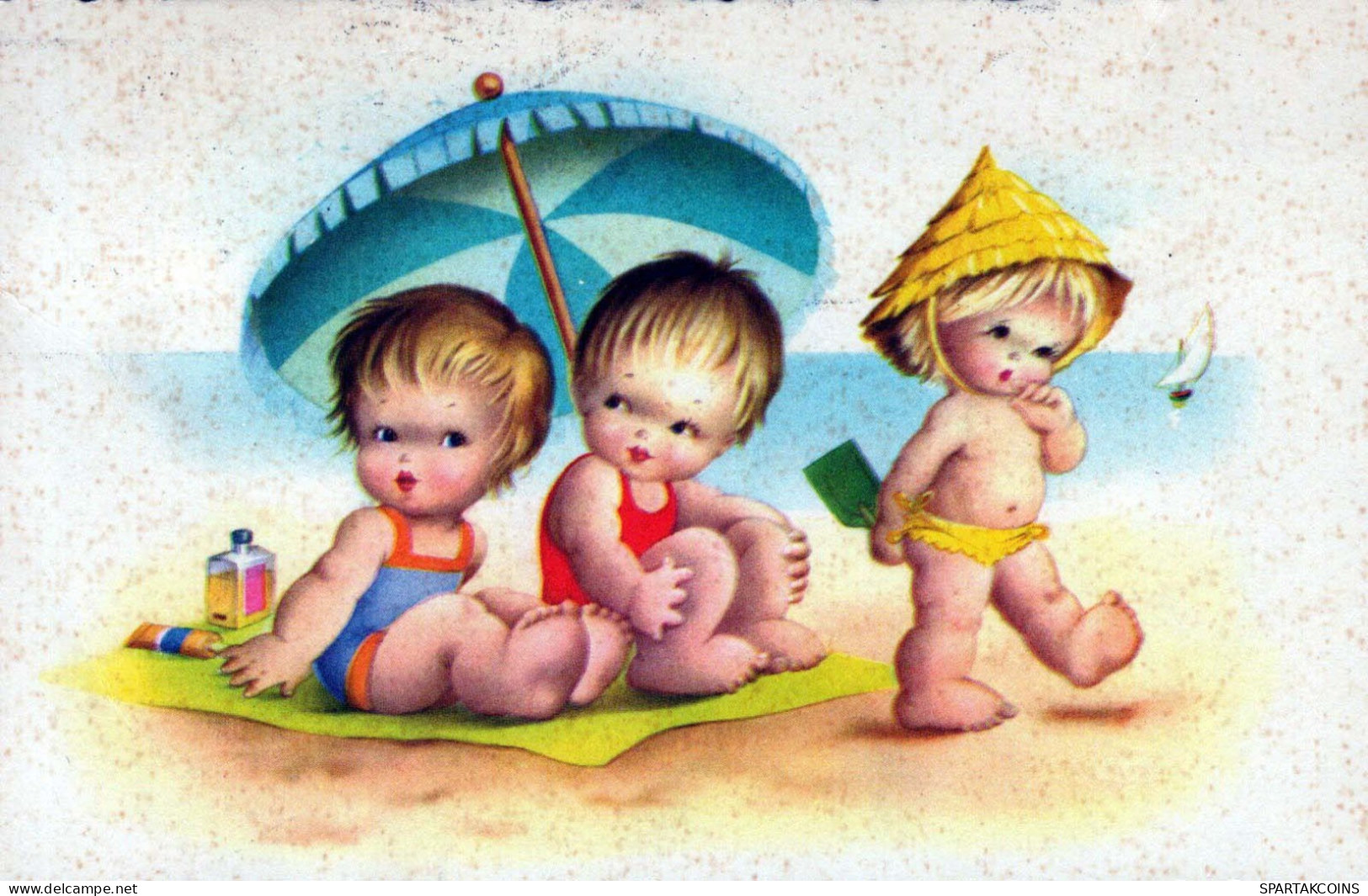 CHILDREN CHILDREN Scene S Landscapes Vintage Postcard CPSMPF #PKG744.GB - Escenas & Paisajes