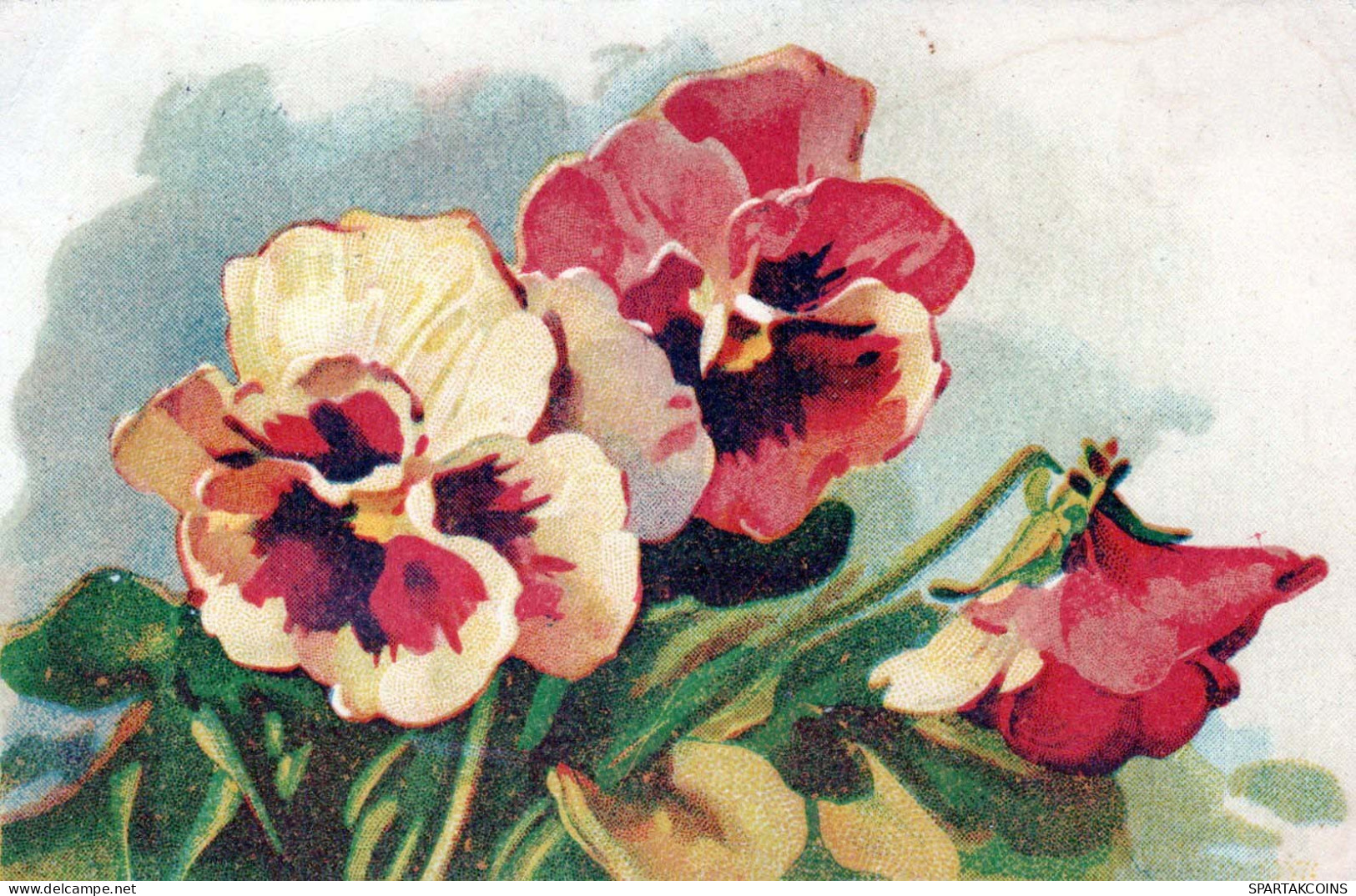 FLOWERS Vintage Postcard CPA #PKE574.GB - Fiori
