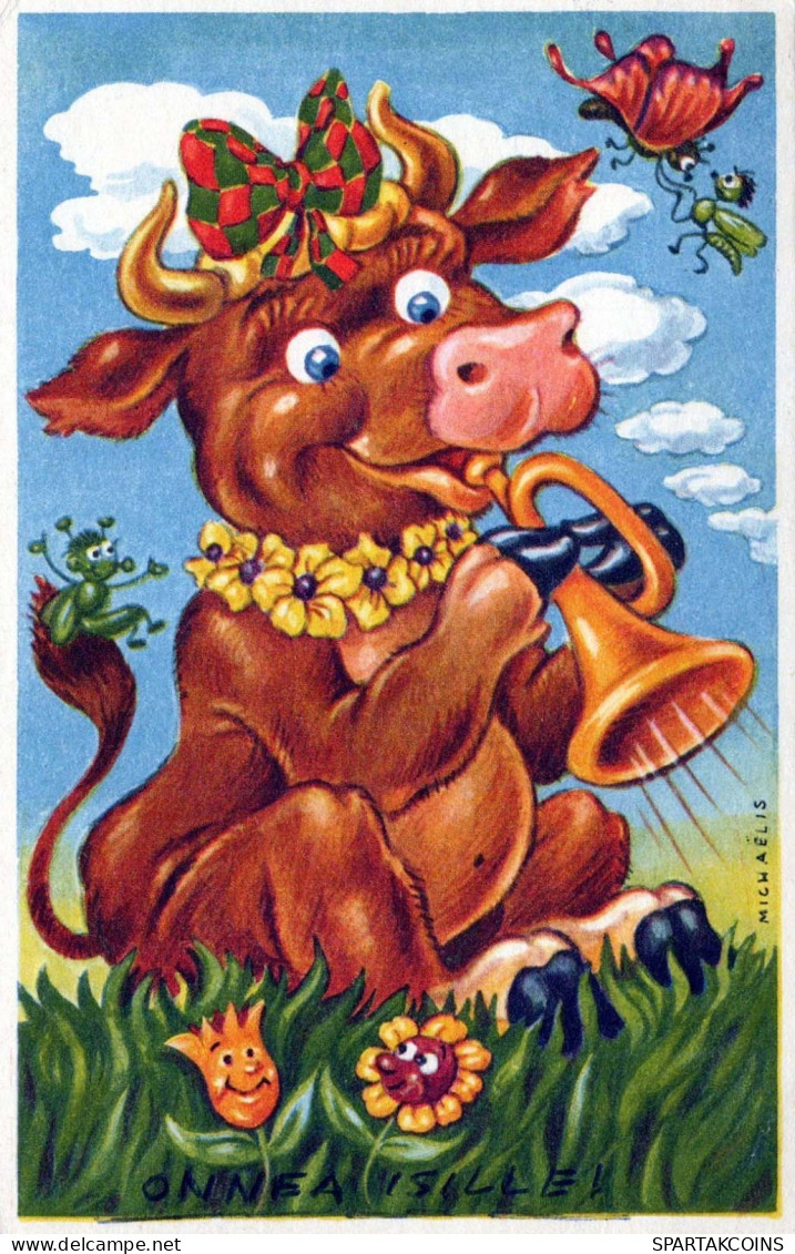 COW Animals Vintage Postcard CPA #PKE885.GB - Koeien