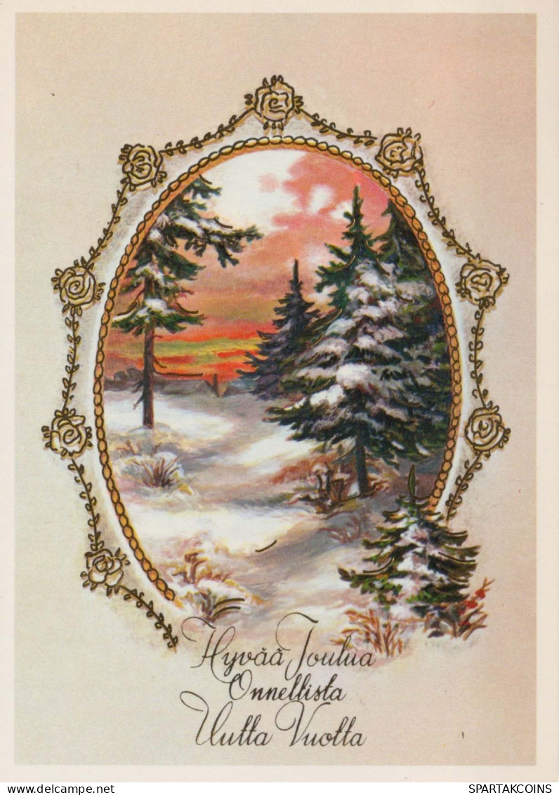 Happy New Year Christmas Vintage Postcard CPSM #PBN255.GB - Nouvel An