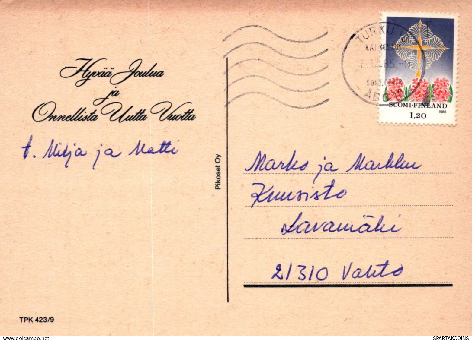 SANTA CLAUS Happy New Year Christmas Vintage Postcard CPSM #PBL196.GB - Santa Claus