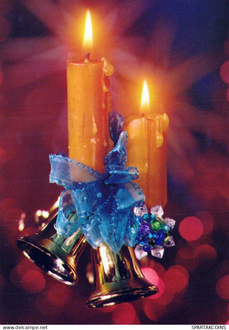 Happy New Year Christmas CANDLE Vintage Postcard CPSM #PAZ251.GB - New Year