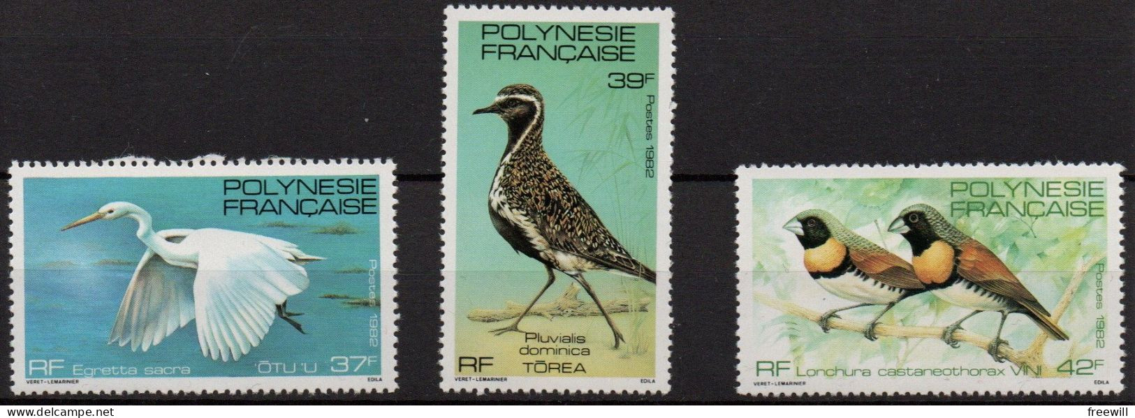 Polynésie Française Oiseaux - Birds - Vogels  XXX - Unused Stamps