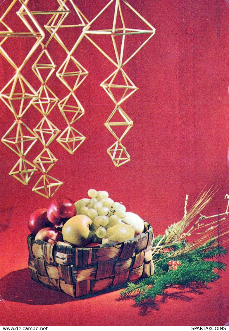 Happy New Year Christmas Vintage Postcard CPSM #PAT345.GB - Año Nuevo