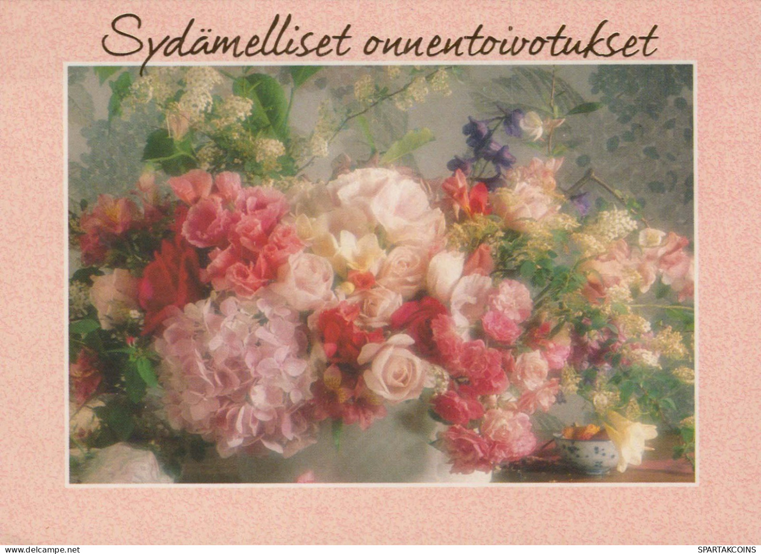 FLOWERS Vintage Postcard CPSM #PAR752.GB - Blumen