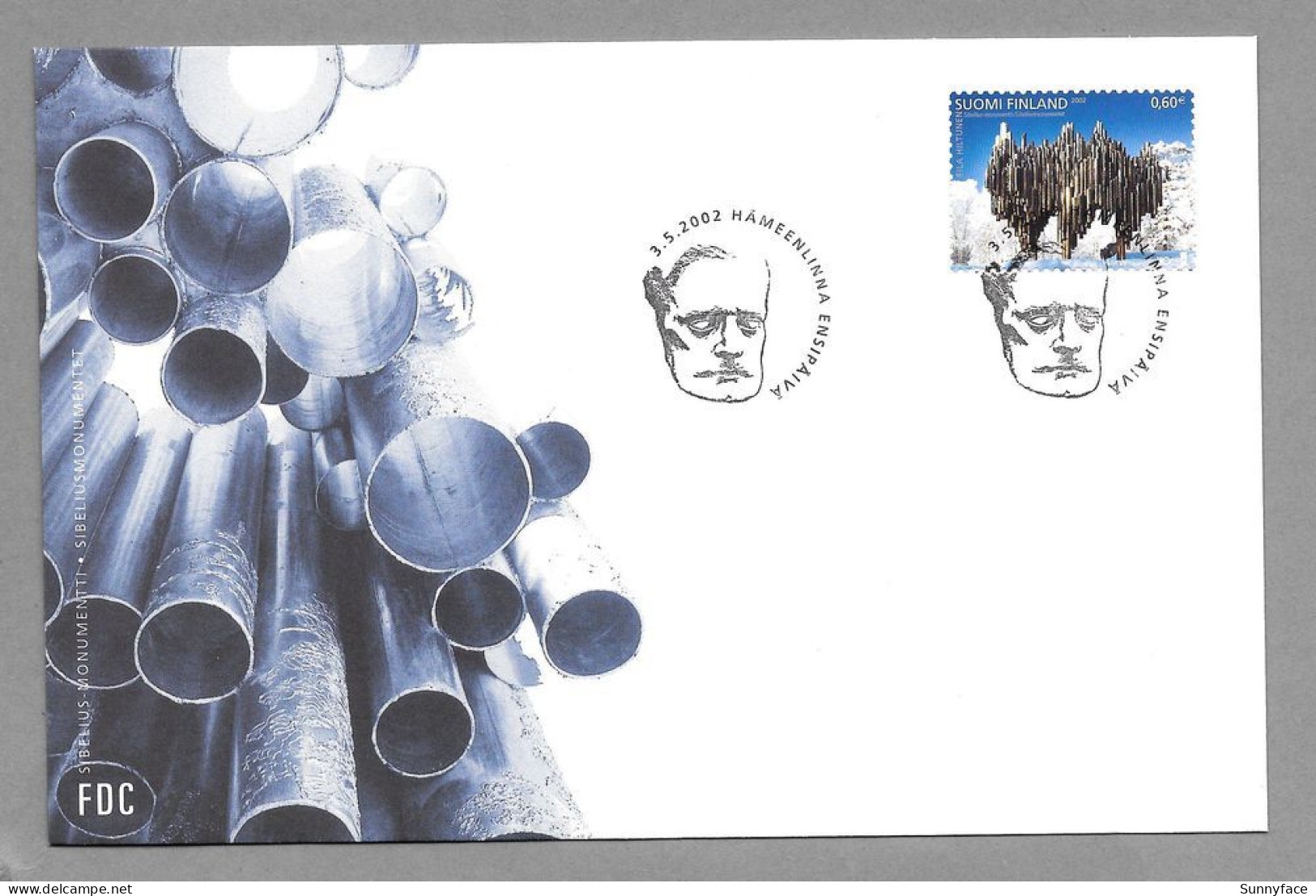 2002 FDC Sibelius Monument Contemporary Art Nordic Stamp Finland Finnland Finlande - FDC