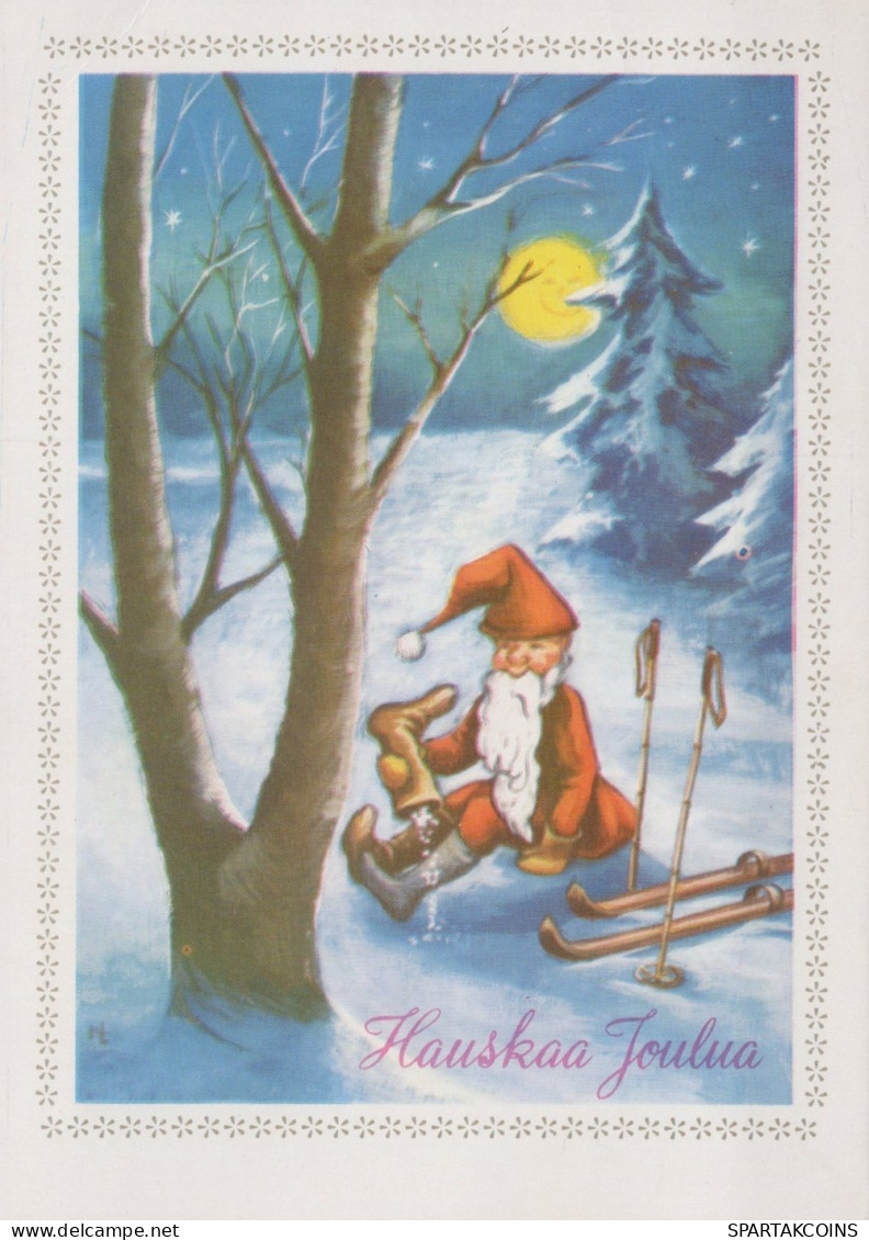 SANTA CLAUS CHRISTMAS Holidays Vintage Postcard CPSM #PAK399.GB - Kerstman