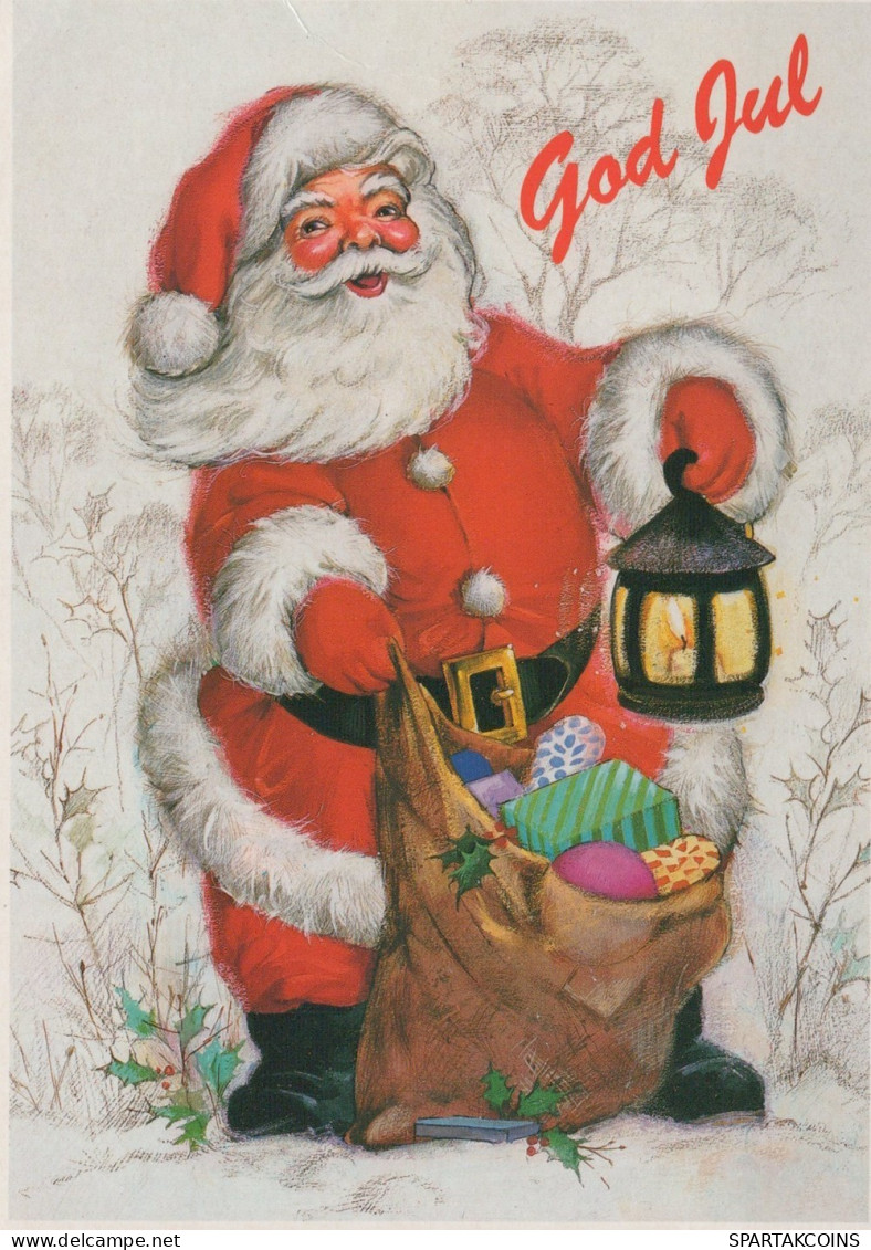 SANTA CLAUS CHRISTMAS Holidays Vintage Postcard CPSM #PAJ613.GB - Santa Claus