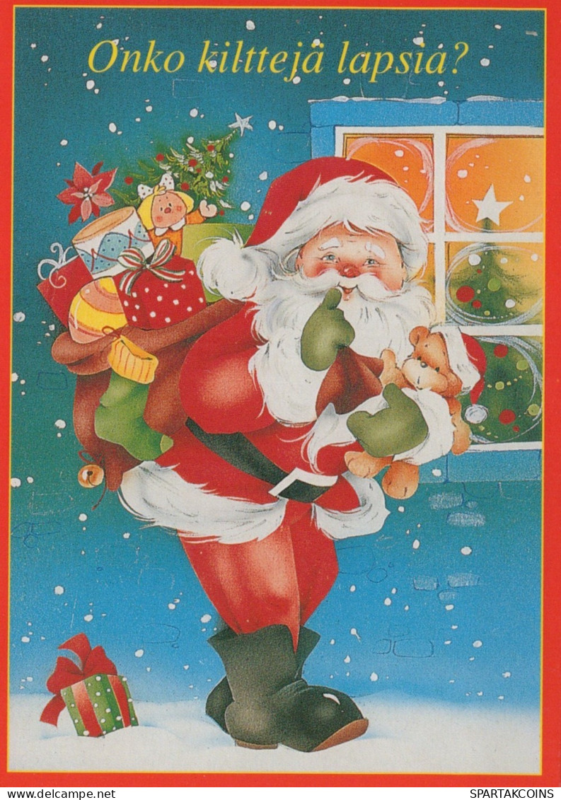 SANTA CLAUS CHRISTMAS Holidays Vintage Postcard CPSM #PAK176.GB - Santa Claus