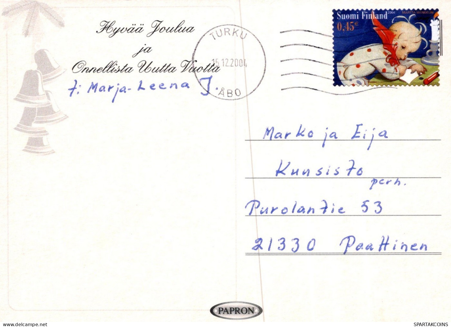 SANTA CLAUS CHRISTMAS Holidays Vintage Postcard CPSM #PAK176.GB - Santa Claus