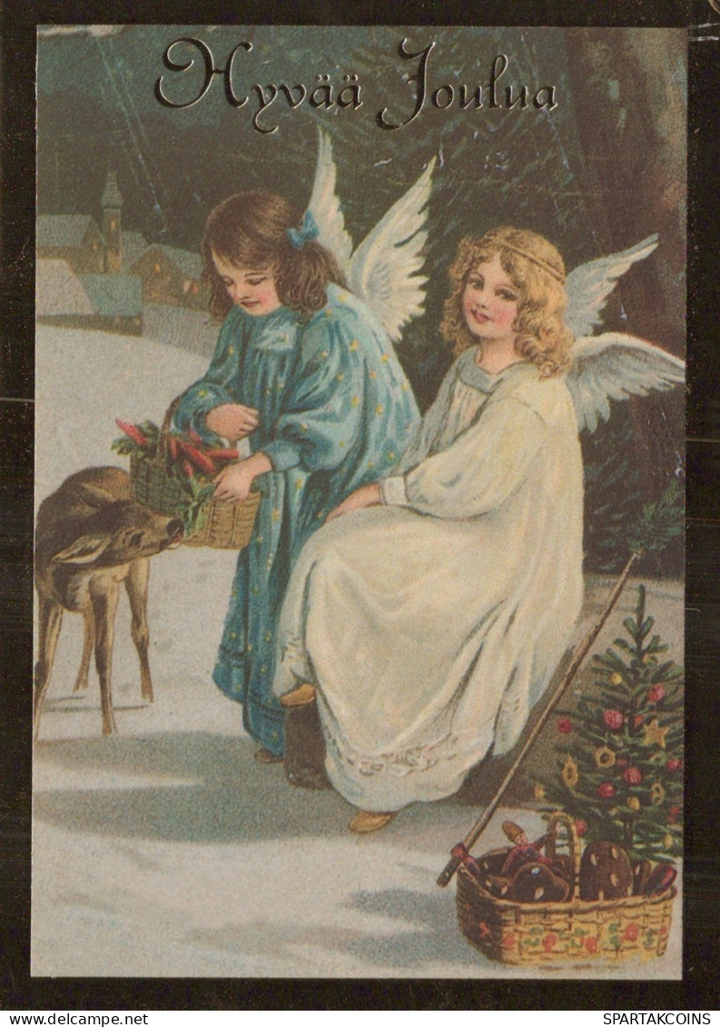 ANGEL CHRISTMAS Holidays Vintage Postcard CPSM #PAH653.GB - Engelen