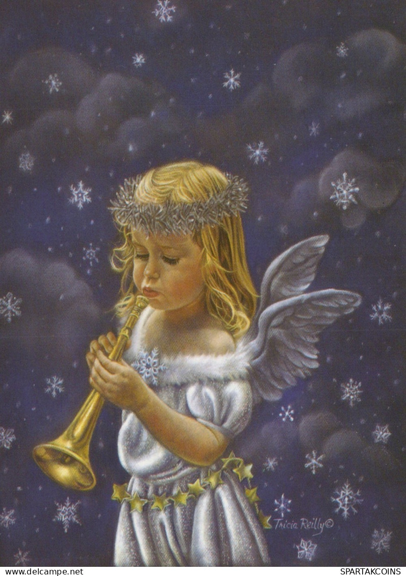 ANGEL CHRISTMAS Holidays Vintage Postcard CPSM #PAJ030.GB - Anges