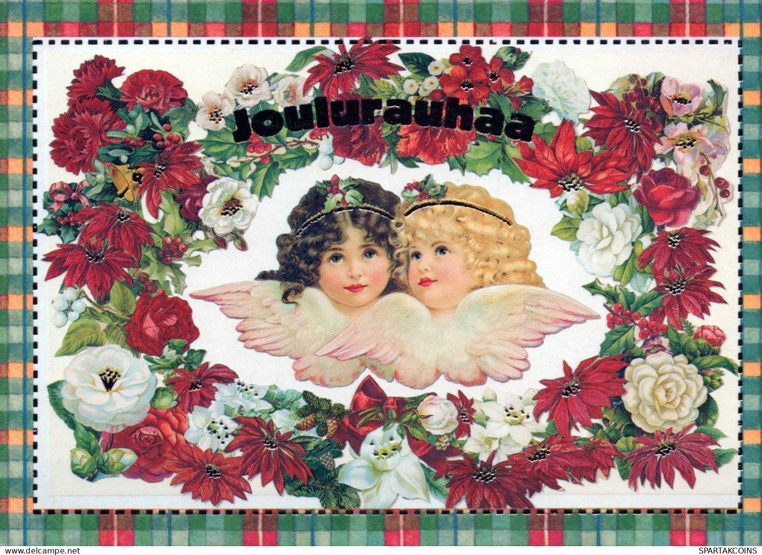ANGEL CHRISTMAS Holidays Vintage Postcard CPSM #PAH212.GB - Engelen