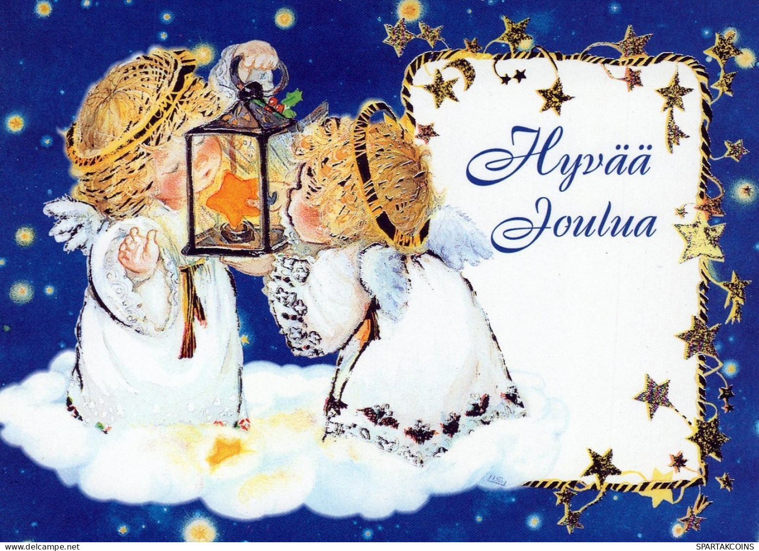 ANGEL CHRISTMAS Holidays Vintage Postcard CPSM #PAH022.GB - Engelen