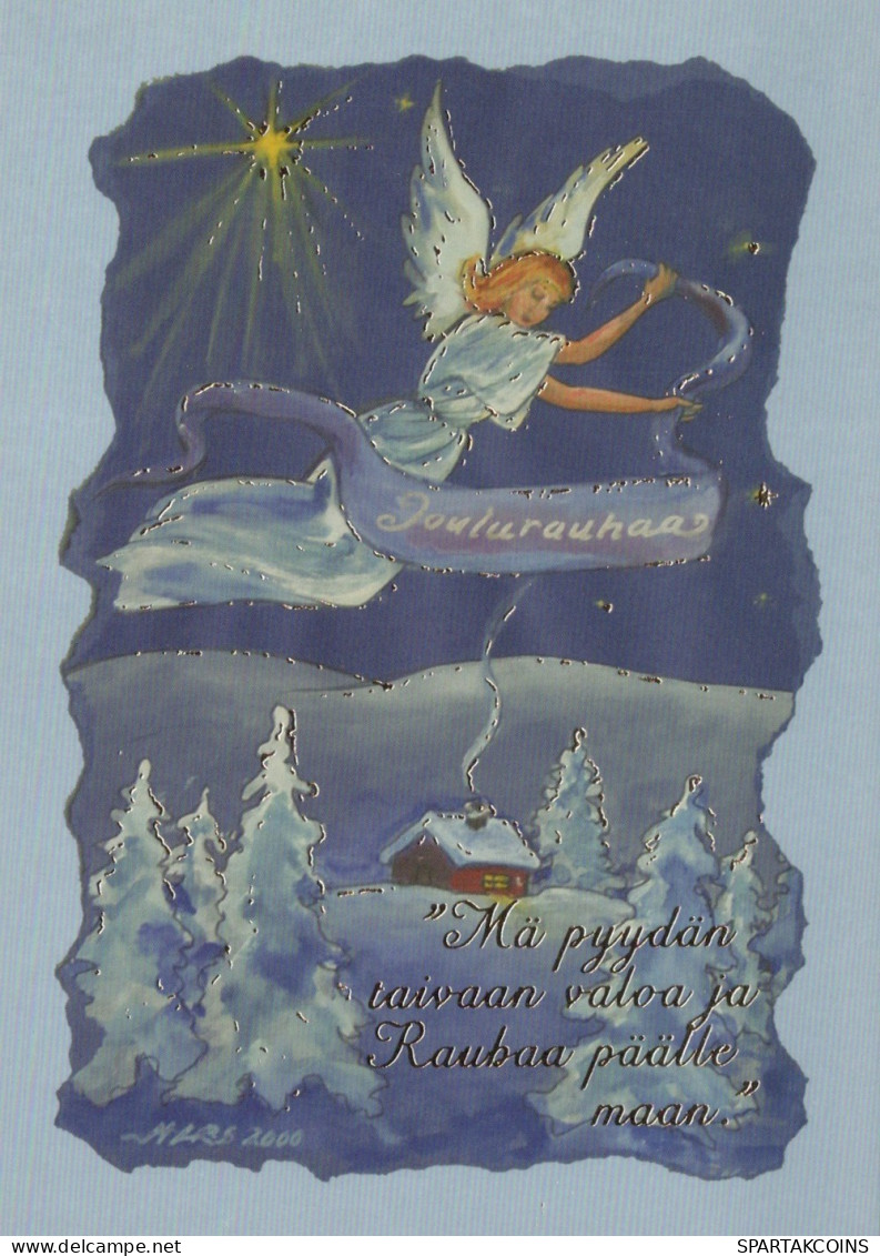 ANGEL CHRISTMAS Holidays Vintage Postcard CPSM #PAH533.GB - Angels