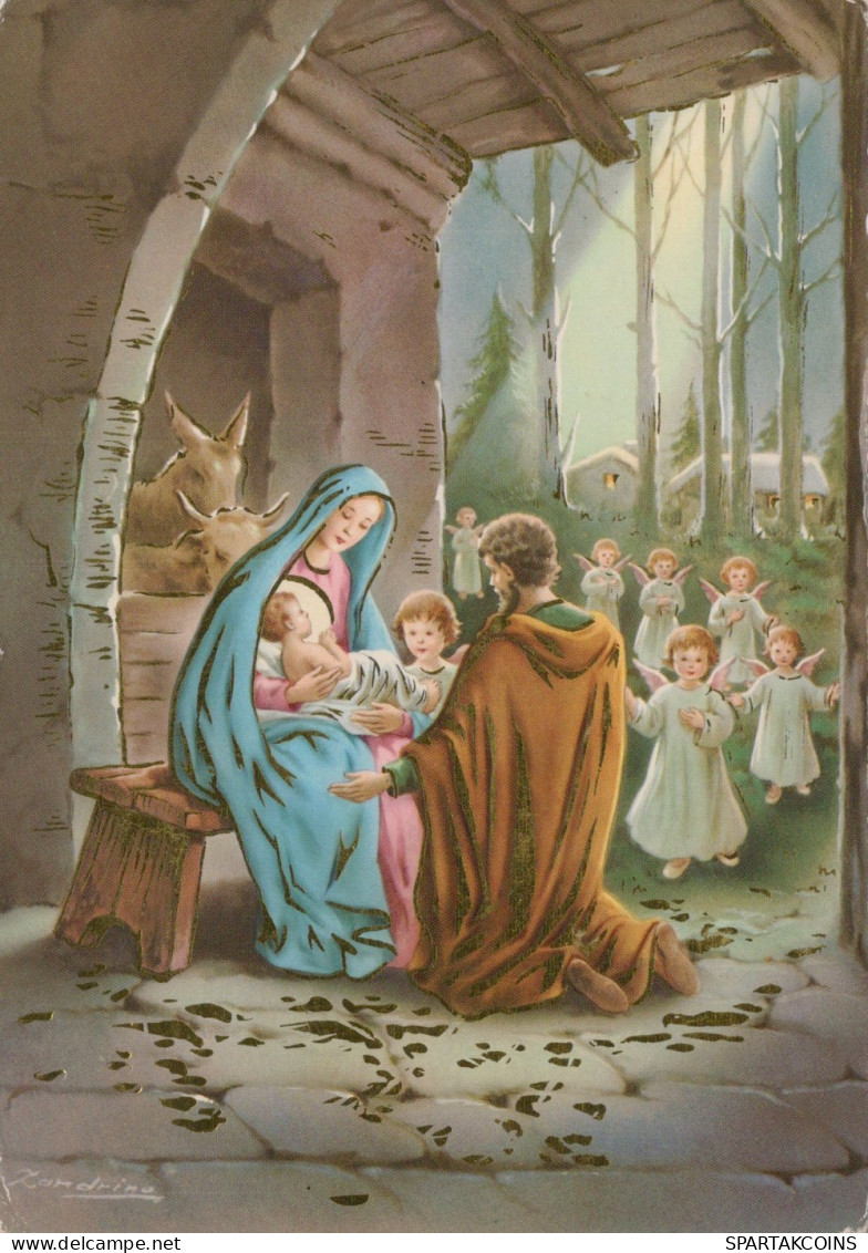 ANGEL CHRISTMAS Holidays Vintage Postcard CPSM #PAH338.GB - Angels