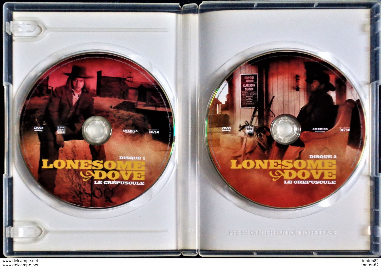 Lonesome Dove - ( Le Crépuscule ) - James Garner - Sam Shepard - ( Film En Deux DVD - 4 H 15 ) . - Western/ Cowboy