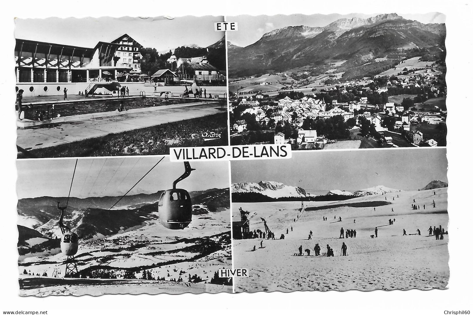 VILLARD-DE-LANS - 4 Vues (2 été Et 2 Hiver) - Edit. D'Art André - Circulé En 1966 - - Villard-de-Lans