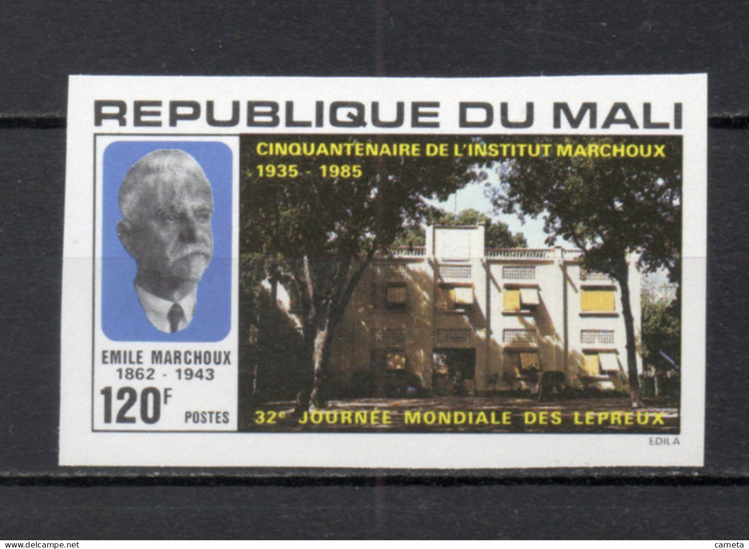 MALI    N° 520   NON DENTELE     NEUF SANS CHARNIERE  COTE ? €    JOURNEE DES LEPREUX - Mali (1959-...)