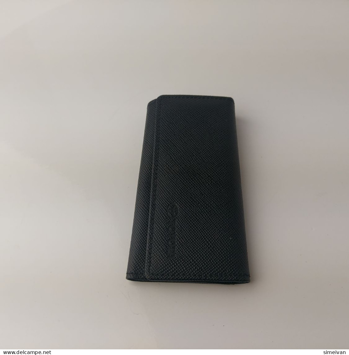 Beautiful Toyota Vintage Style Key Wallet Case Cover Holder Black Rubber #5550 - Porte-clefs