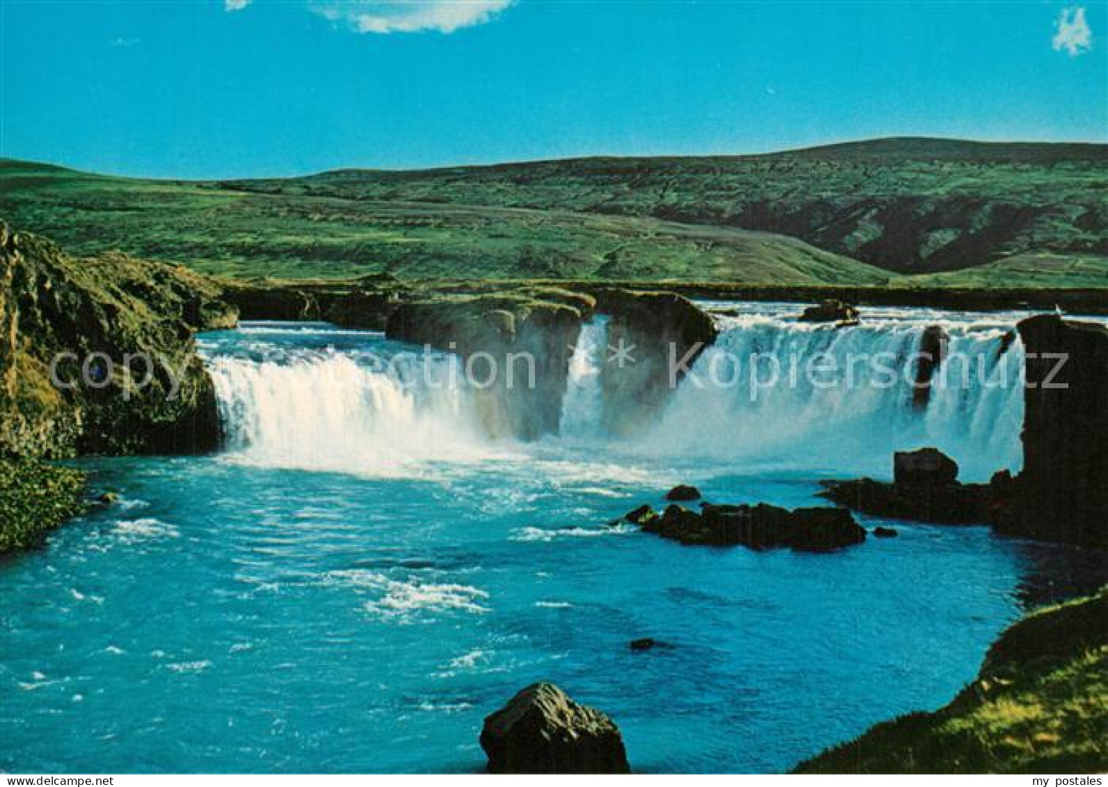 73577701 Island Godafoss Wasserfall Landschaftspanorama Island - Islandia
