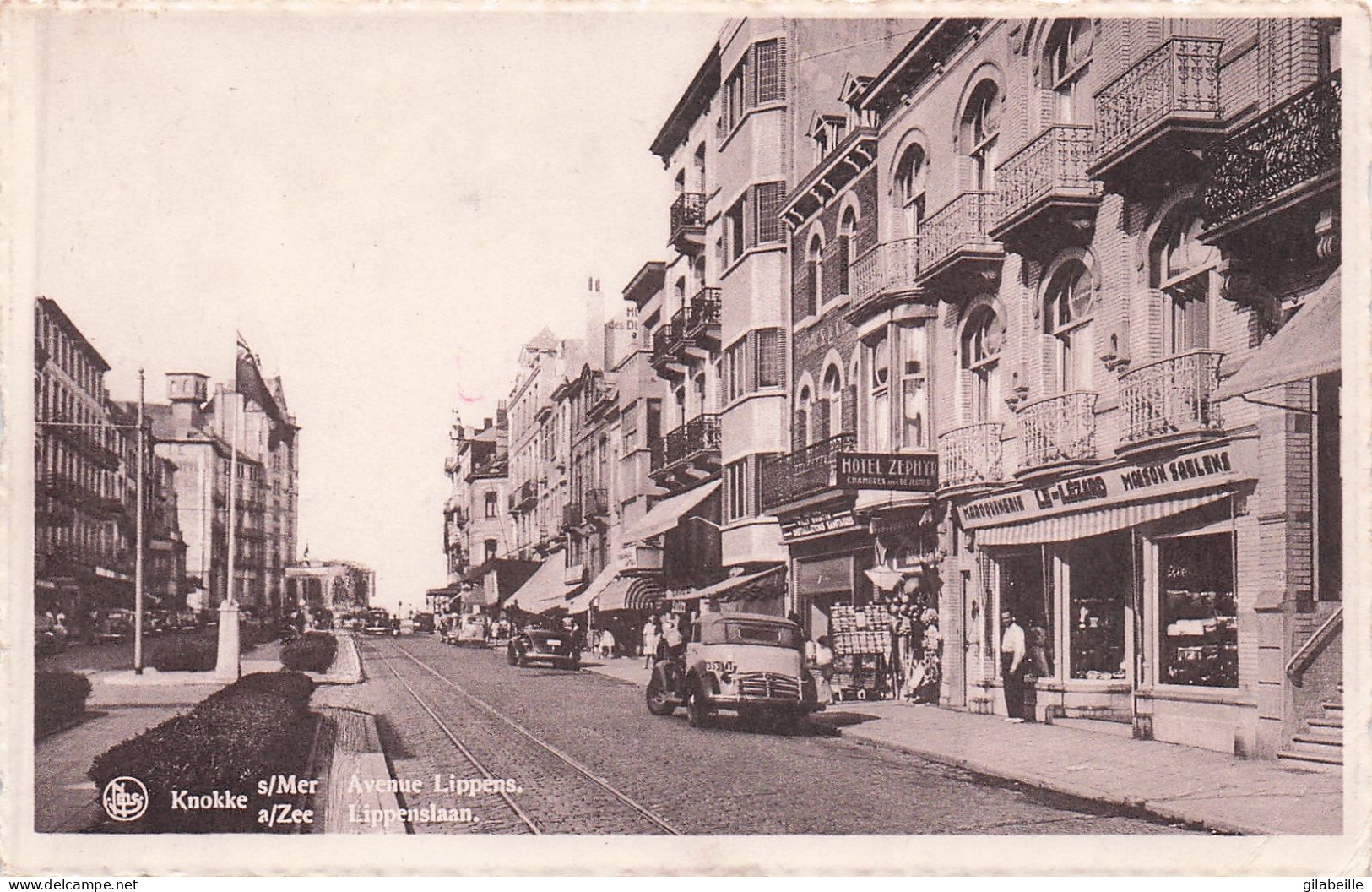 KNOKKE - KNOCKE Sur MER -  Avenue Lippens - Lippens Laan - Knokke