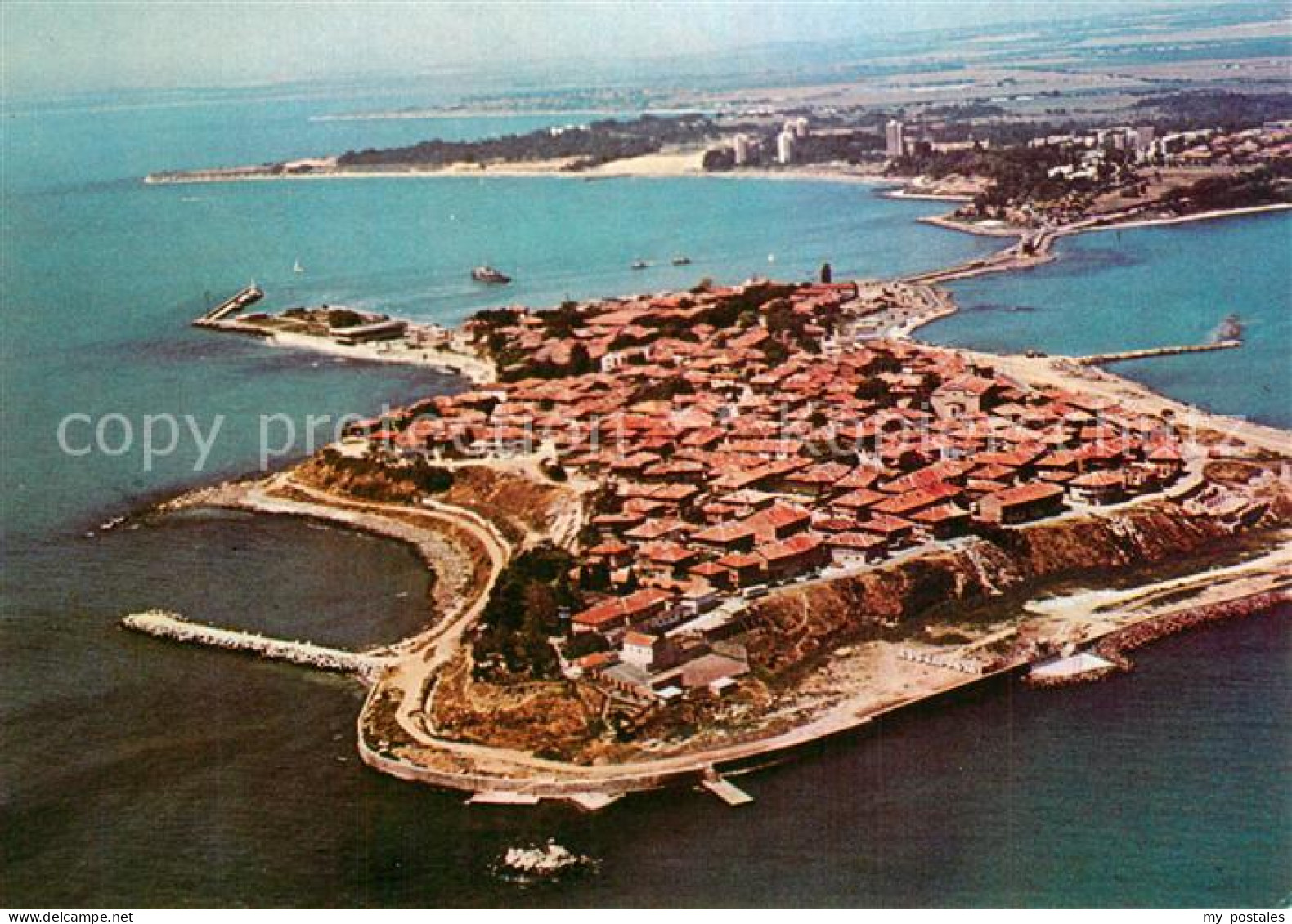 73577684 Nessebyr Nessebar Nessebre Halbinsel Fliegeraufnahme  - Bulgarie