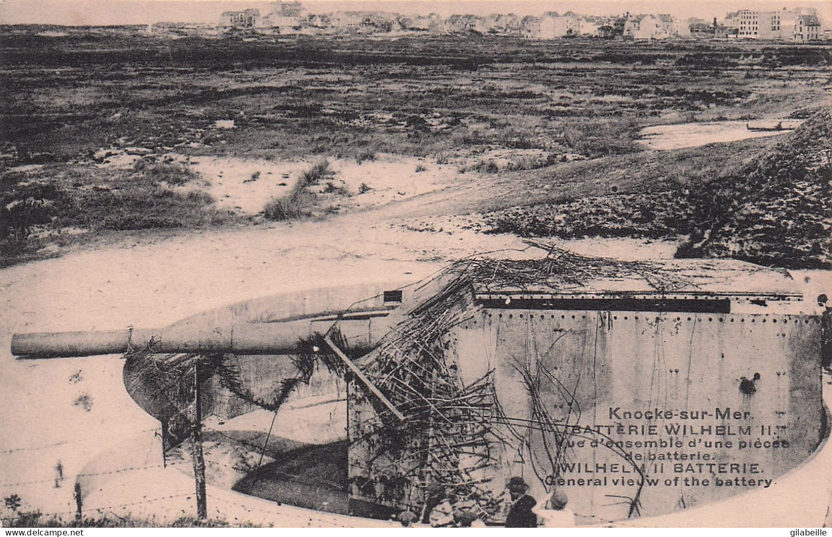 KNOKKE - KNOCKE Sur MER -  Batterie Wilhelm II - Vue D'ensemble D'une Piece De Batterie - Knokke