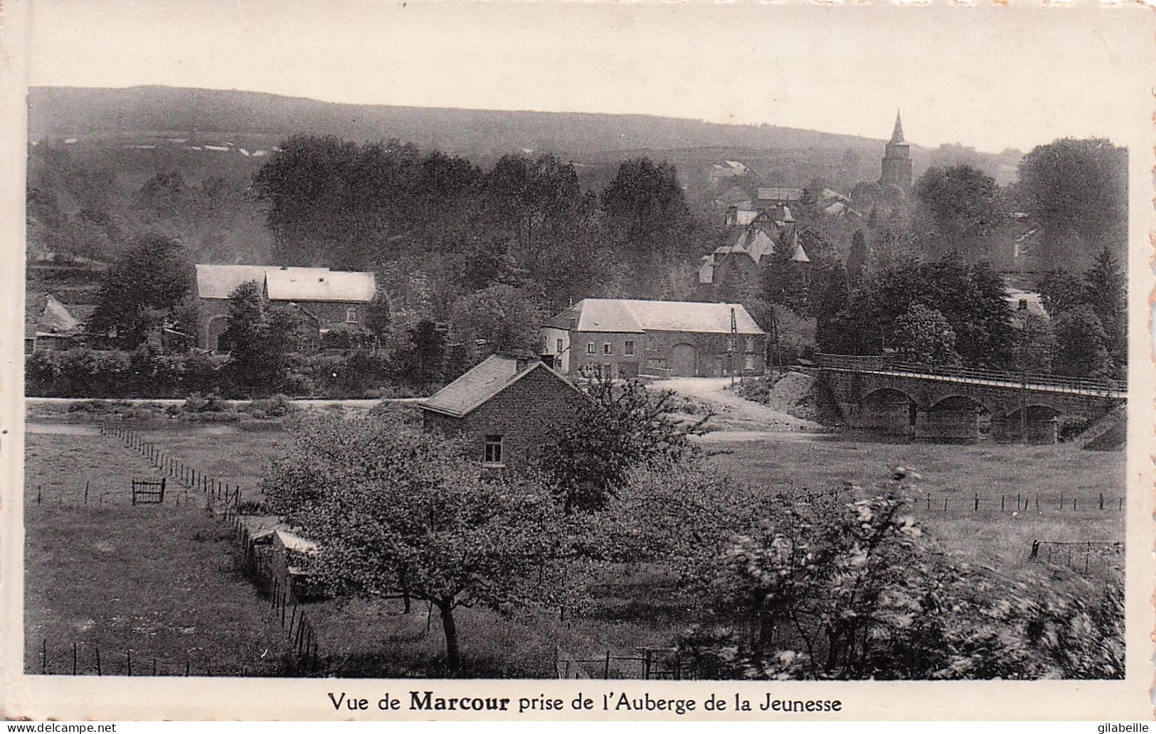 Rendeux - MARCOURT - Vue De Marcourt Prise De L'auberge De Jeunesse - Rendeux