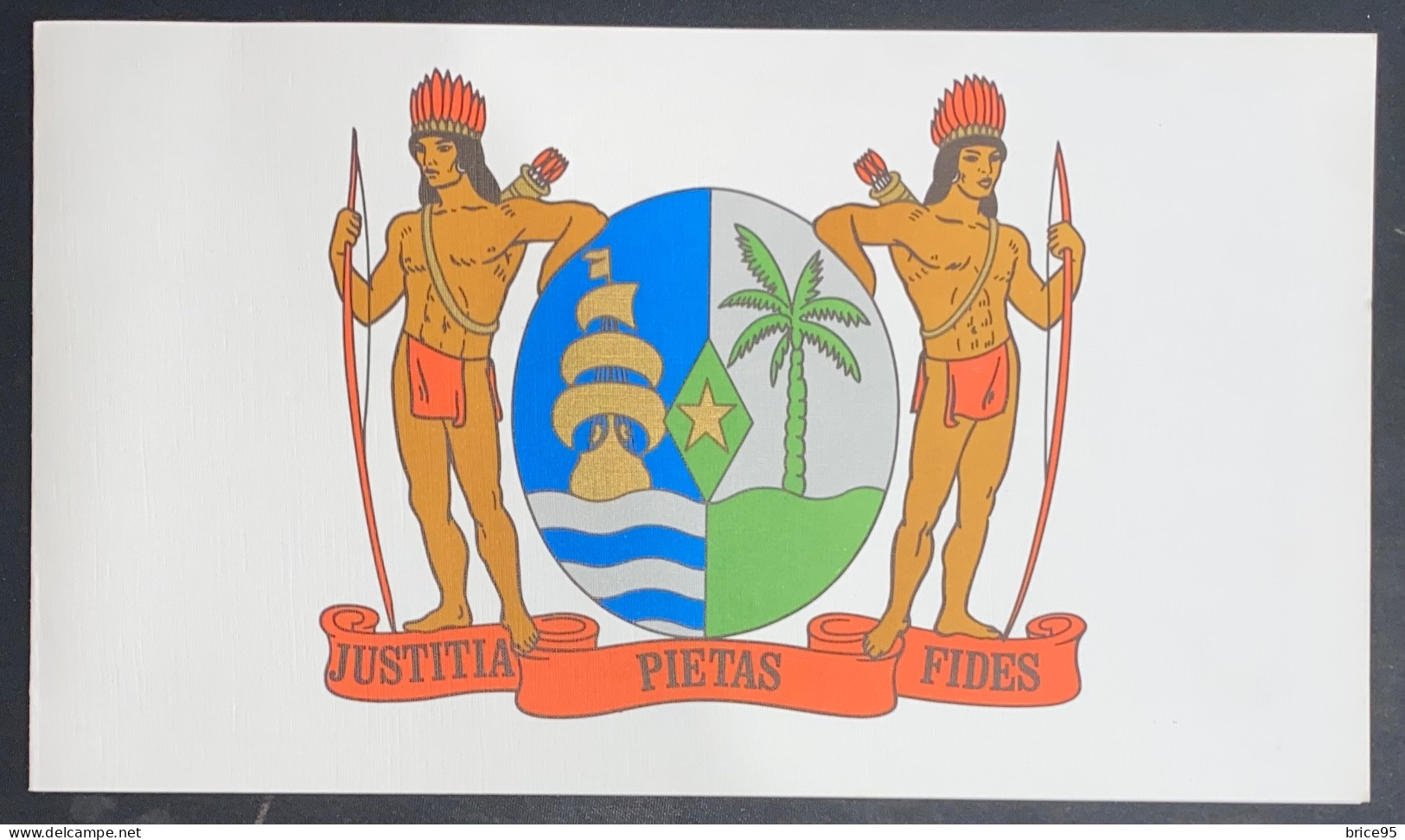 Surinam - Justitia - Pietàs - Fides - Bloc  - Paramaribo - 1976 - Surinam