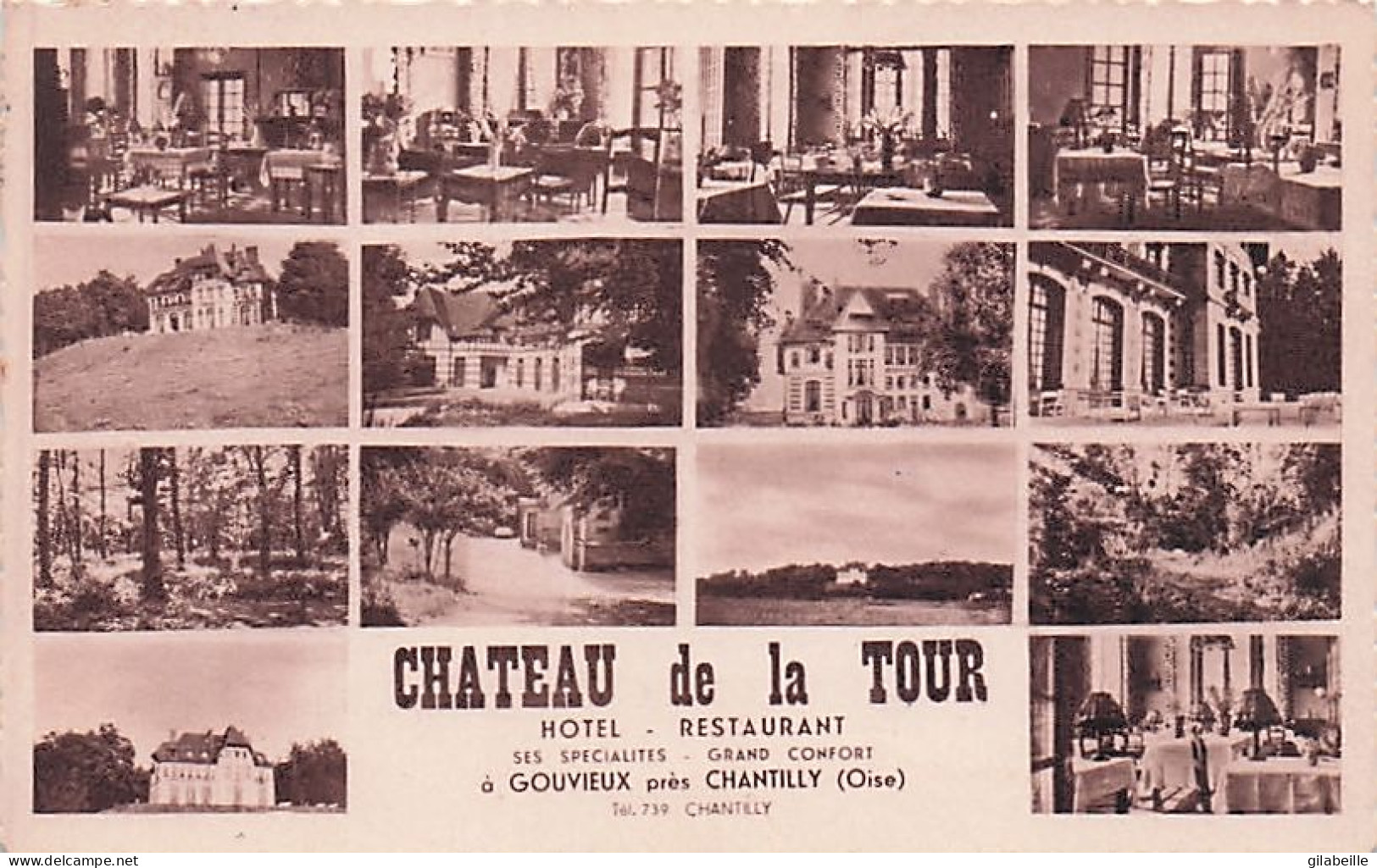60 - Oise - GOUVIEUX - Chateau De La Tour - Hôtel Restaurant - Gouvieux