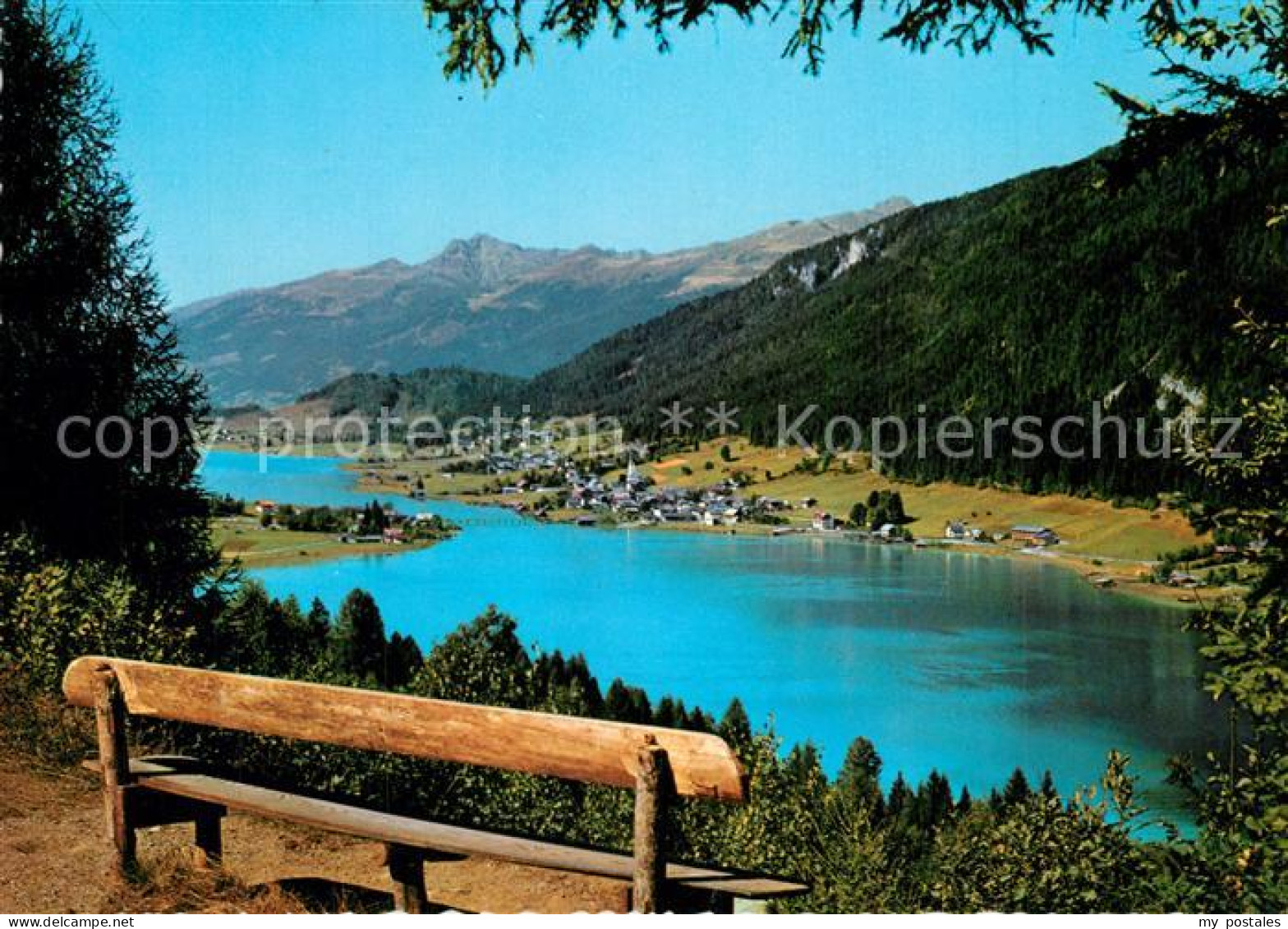 73577184 Weissensee Kaernten Panorama Blick Gegen Westen Blick Von Der Rauna Ruh - Weissensee