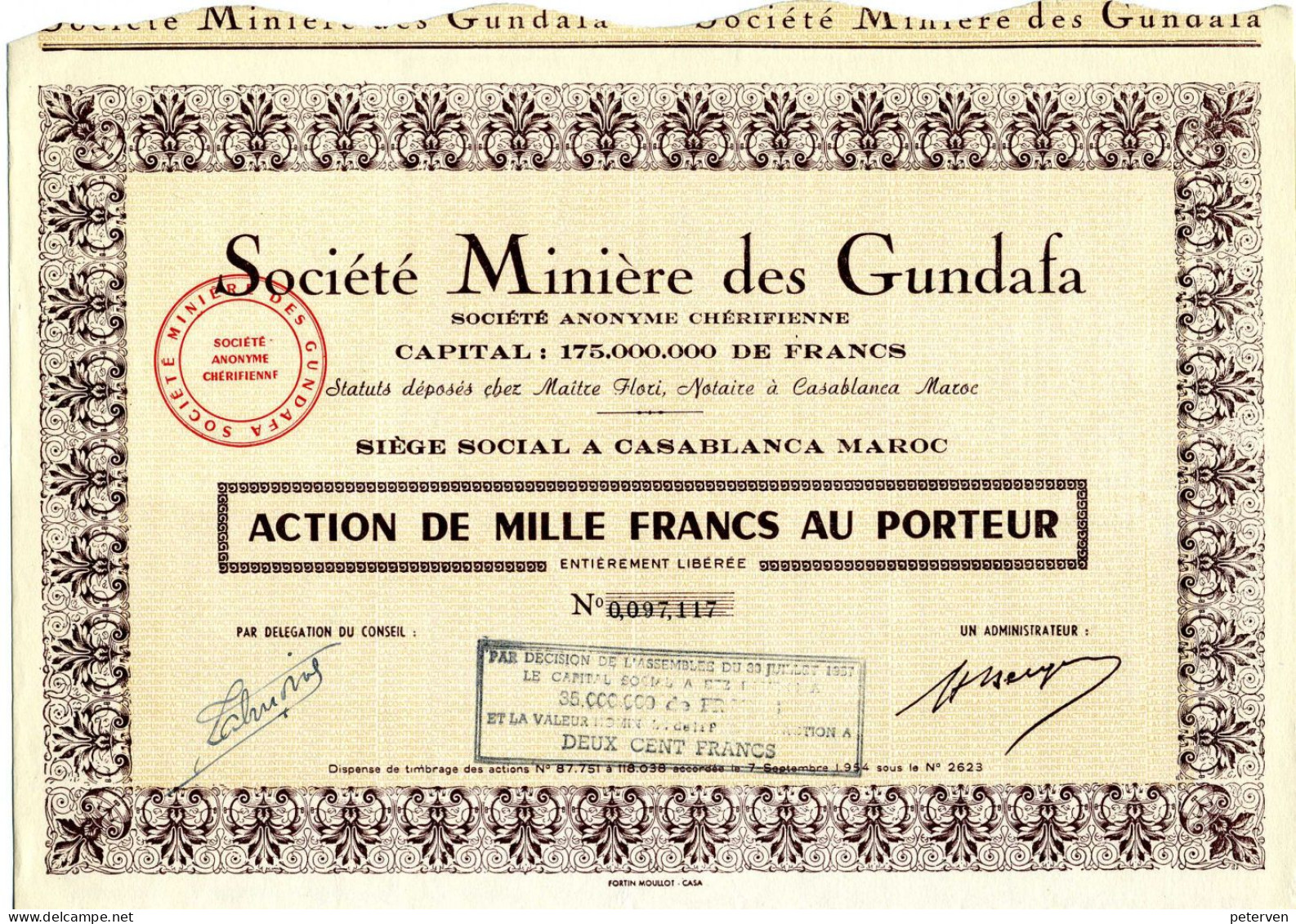 Société MINIÈRE Des GUNDAFA - Afrique