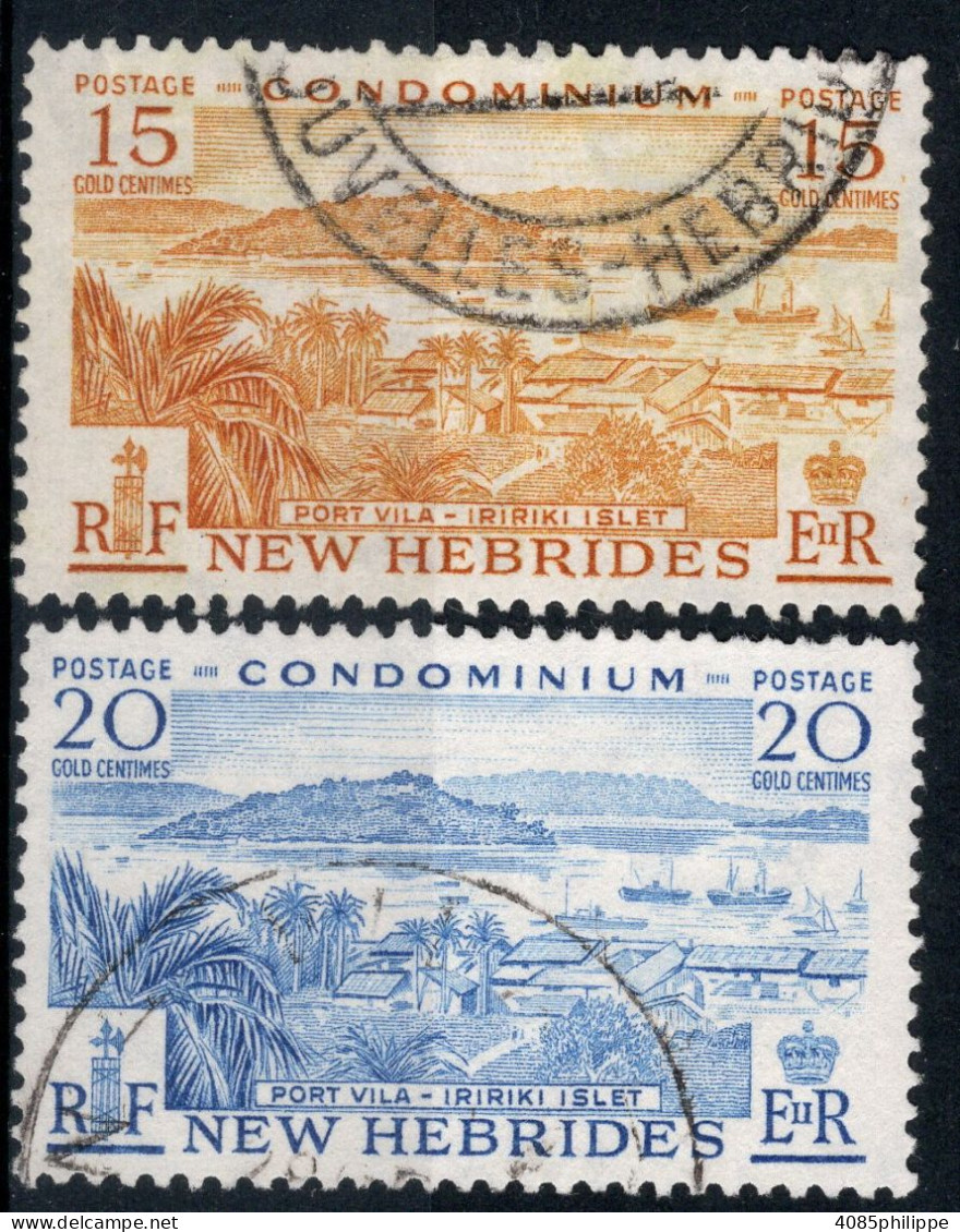 Nouvelles HEBRIDES Timbres-poste N°188 & 189 Oblitérés TB Cote : 2€25 - Gebraucht