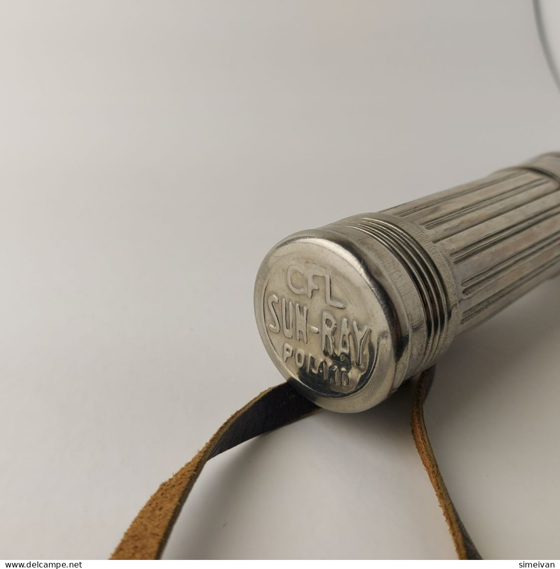 Vintage Flashlight CFL SUN-RAY Poland Tin Metal Hand Lamp #5551 - Andere Toestellen