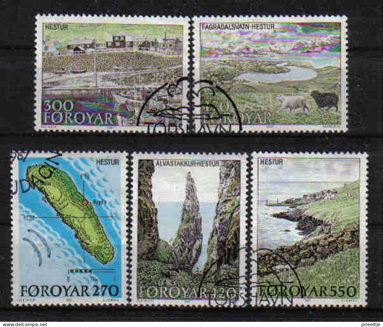 Faroer 1987 Tourism Y.T. 148/152 (0) - Féroé (Iles)