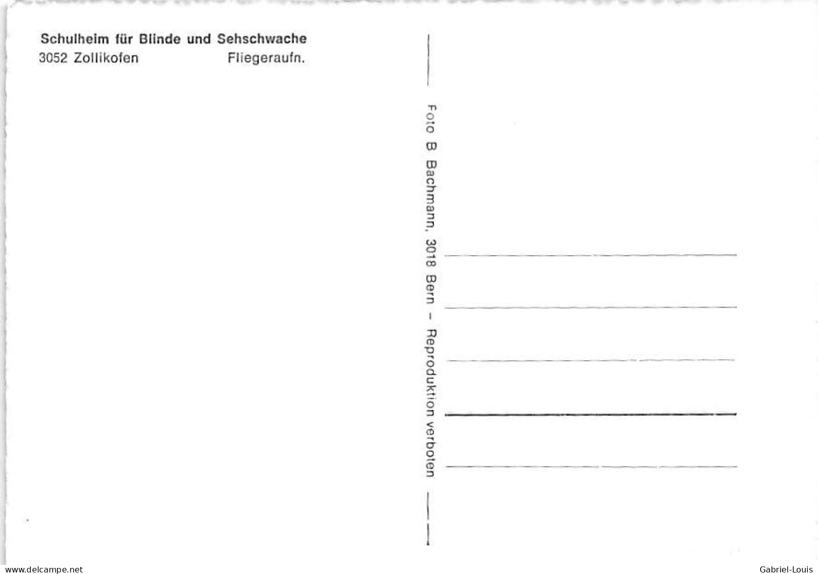 Schulheim Für Blinde Und Sehschwache Zollikofen  ( 10x 15) - Zollikofen